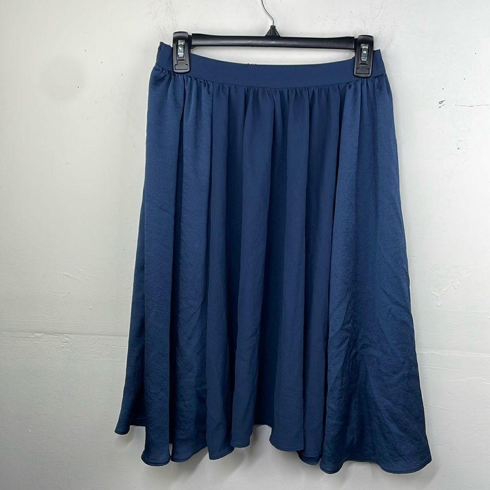 Zara Basics Dark Blue A line skirt size XS